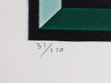an image of a drawing of a window with a green and black border