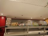 a counter with a bunch of items on it