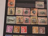 a picture of a collection of stamps in a display case
