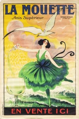 an advertisement for la mouette, a french wine brand