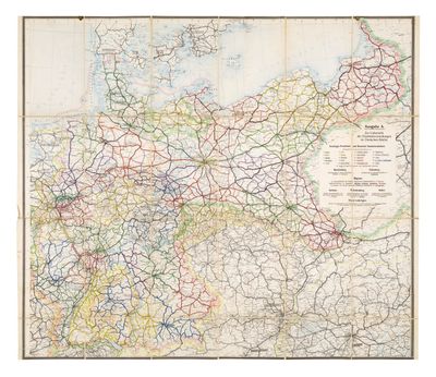 une carte du réseau ferroviaire britannique