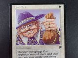 a card that has a picture of a man holding a banana