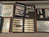 many different types of stamps on a table