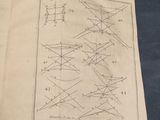an old book with a drawing of intersecting lines on it