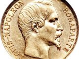 an image of a gold coin with a man smoking a cigarette