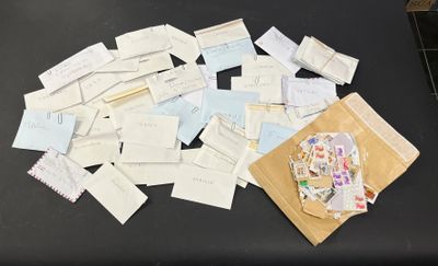 Timbres modernes collés, sous enveloppe et vrac, France, Col…