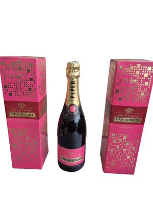 PIPER-HEIDSIECK Trois bouteilles de champagne rosé sauvage