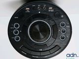 a picture of a cd player sitting on top of a table