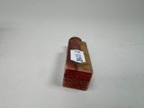 a small piece of wood that has a tag on it