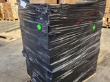 a large stack of boxes sitting on a pallet in a warehouse