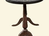 an image of a small table with a marble top on a pedestal