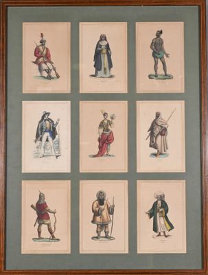 une image représentant un groupe de personnes vêtues de costumes médiévaux