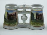 a pair of binoculars that are sitting on a table