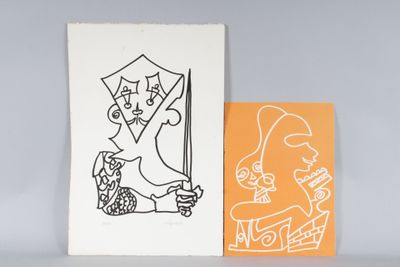 Charles LAPICQUE (1988-1898) : deux lithographies "la fausse… - Photo 1