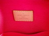 louis vuitton poudre bag in red leather with gold hardware