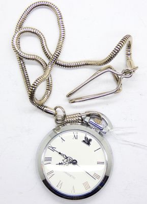 Montre de gousset de marque "Antimagnetic" en acier, à cadra…