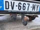 a close up of a license plate on a car