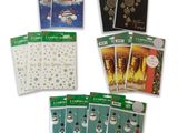 un lot de cartes de Noël ornées de bonhommes de neige et de flocons de neige
