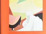 un livre ouvert sur lequel figure l'image d'une personne assise sur une chaise