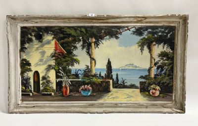 E LAMY - Vue d'un village en Grèce