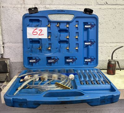 an image of a blue case with a hose and a hose in it