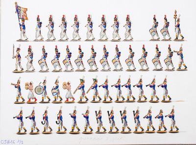 de nombreuses figurines représentant différents types de soldats