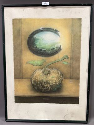 D'après DALI Lithographie en couleur Contresignée en bas