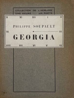 an old book with a black and white image of a street sign