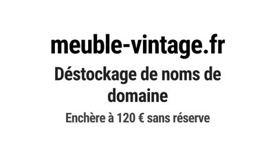 Nom de domaine meuble-vintage.fr.