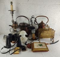 Lot de bibelots : buste Napoléon, briquet cuivres, porte-let… (photo 2)