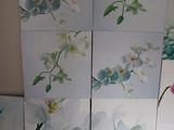 a picture of a room divider with flowers on it
