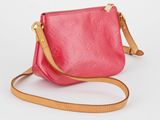 Sac à bandoulière en cuir « Louis Vu Vu » rose à monogramme