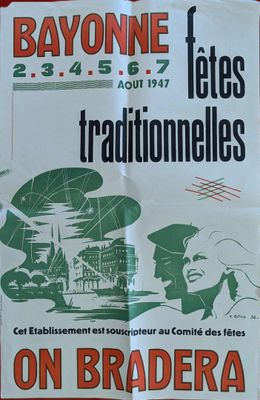 a poster on the wall of a building advertising a show