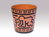 a cup that has a design on the inside of it