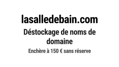 Nom de domaine lasalledebain.com.