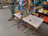a sewing machine sitting on a table in a room