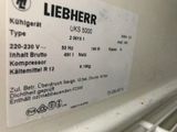 a label on the side of a refrigerator that says lieberr
