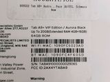 a label on the back of a cell phone with a barcode on it