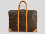 louis vuitton briefcase in monogram canvas and leather