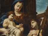 an image of a painting of a woman holding a baby