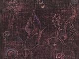 une image représentant un dessin de fleurs et de plantes sur fond noir