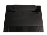 an image of a close up of a black plastic tray