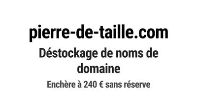 Nom de domaine pierre-de-taille.
