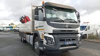 CAMION PLATEAU GRUE VOLVO 6X4 FMX410 équipé GRUE HYVA HC183X… (photo 6)