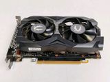 a close up of a video card with two fans on top of it