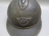a helmet that is sitting on a table