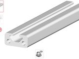 an image of a pair of aluminium profiles with a white background