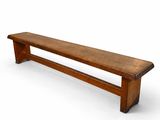 images PNG et PSD représentant un banc en bois sur fond blanc