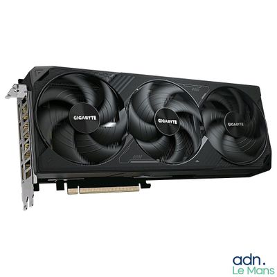 a close up of a video card with two fans on it
