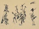 une image représentant un dessin d'un groupe de personnes dans différentes poses